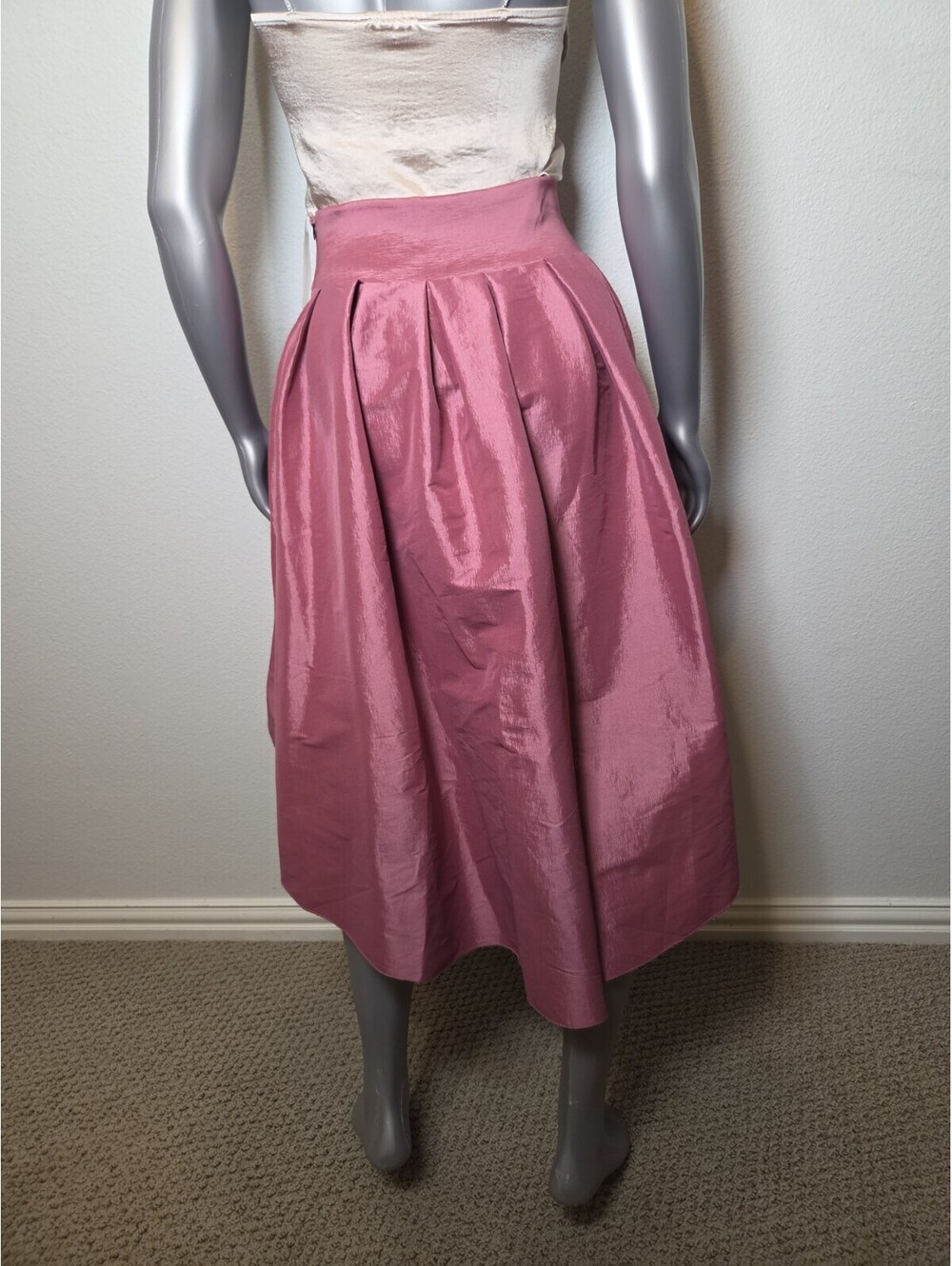 Boutique 5IVE Holiday High Low Hem Asymmetric Tie Sash Midi Skirt M - Picture 6 of 8